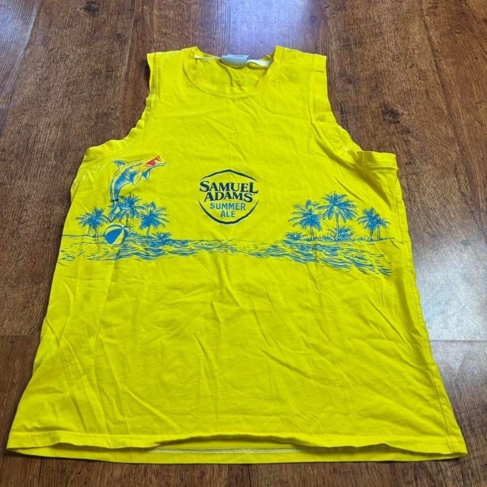 Samuel Adams Summer Ale yellow tank top